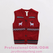 Professional OEM/ODM ugly chritmas children sweater vest